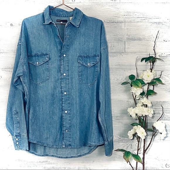 Levi’s Made & Crafted Denim Shirt Pearl Snap - Picture 10 of 14